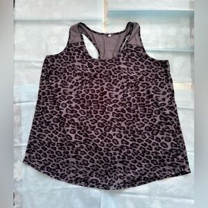 Leopard Print Racerback Tank Top